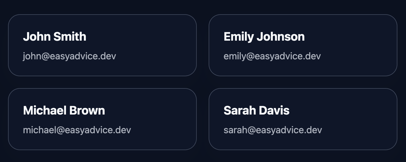 Alexander, React internship team lead